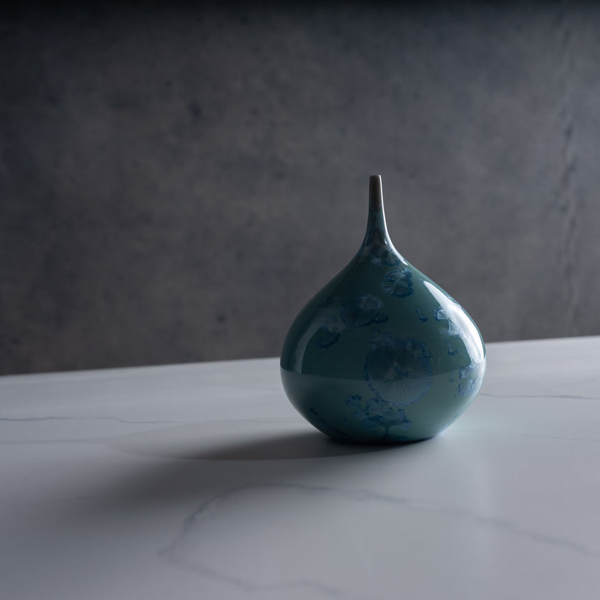 AJ Evansen - Aqua Vase Ceramic Vessel Day in the Life Gallery