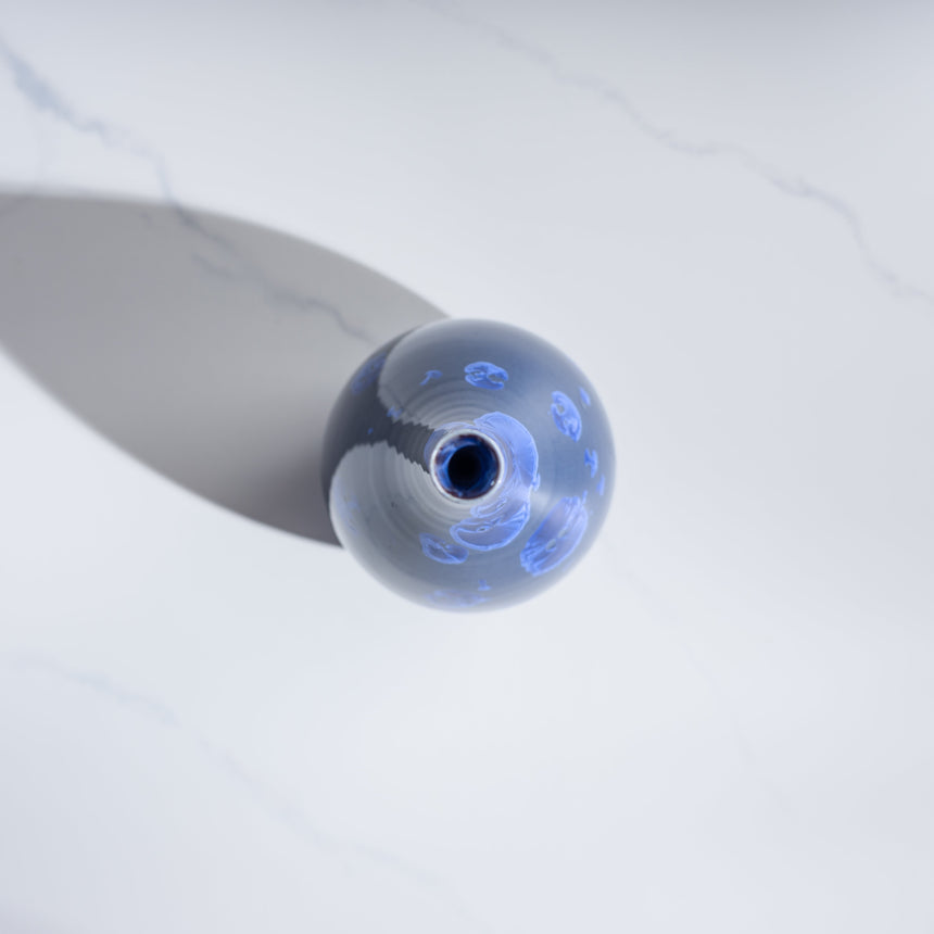 AJ Evansen - Blue Teardrop Vase Ceramic Vessel Day in the Life Gallery