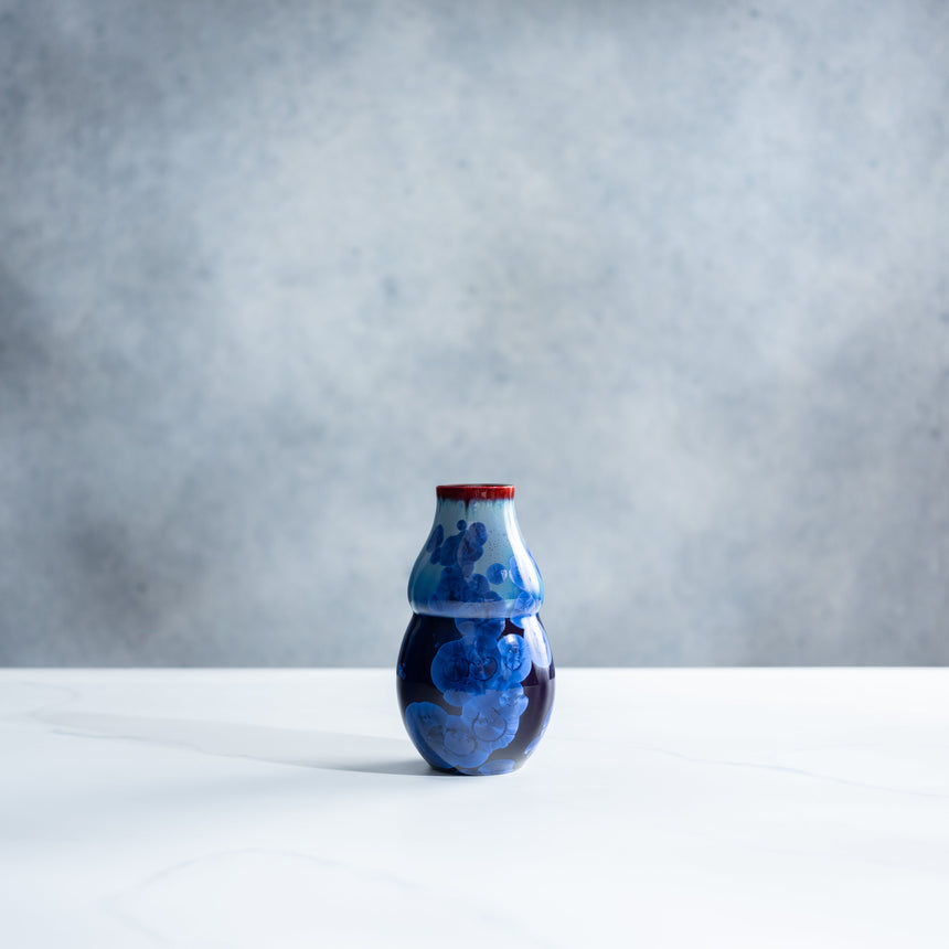 AJ Evansen - Blue Vase Ceramic Vessel Day in the Life Gallery