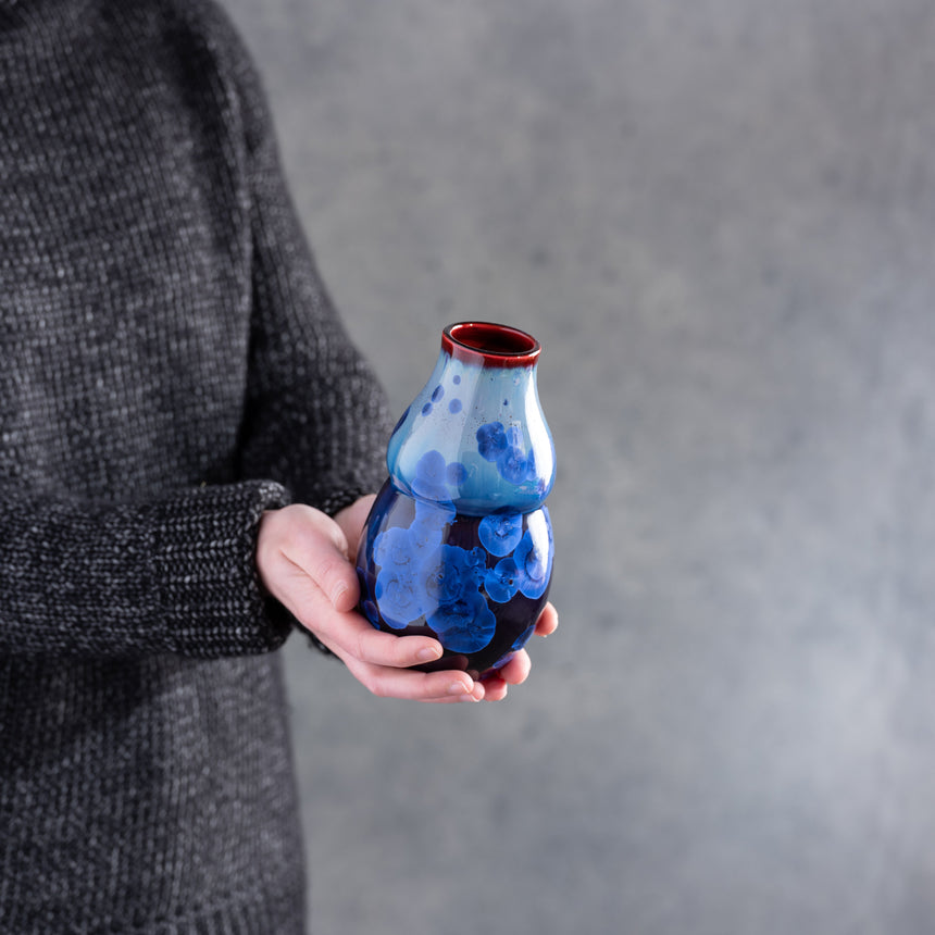 AJ Evansen - Blue Vase Ceramic Vessel Day in the Life Gallery