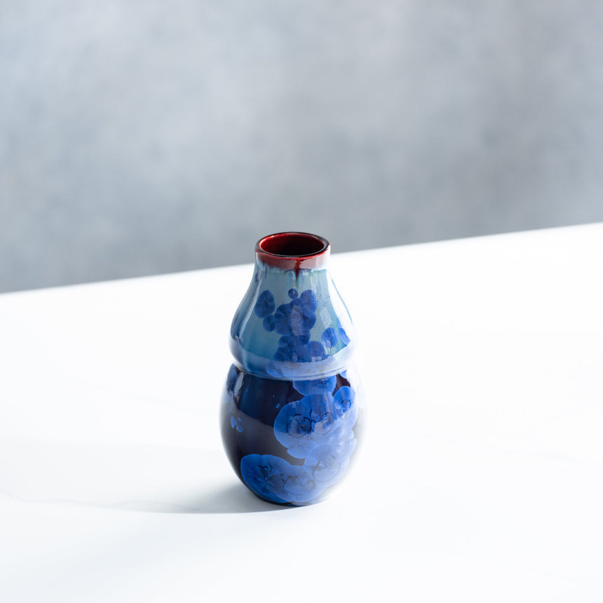 AJ Evansen - Blue Vase Ceramic Vessel Day in the Life Gallery