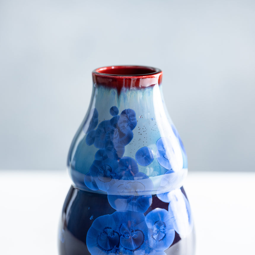 AJ Evansen - Blue Vase Ceramic Vessel Day in the Life Gallery