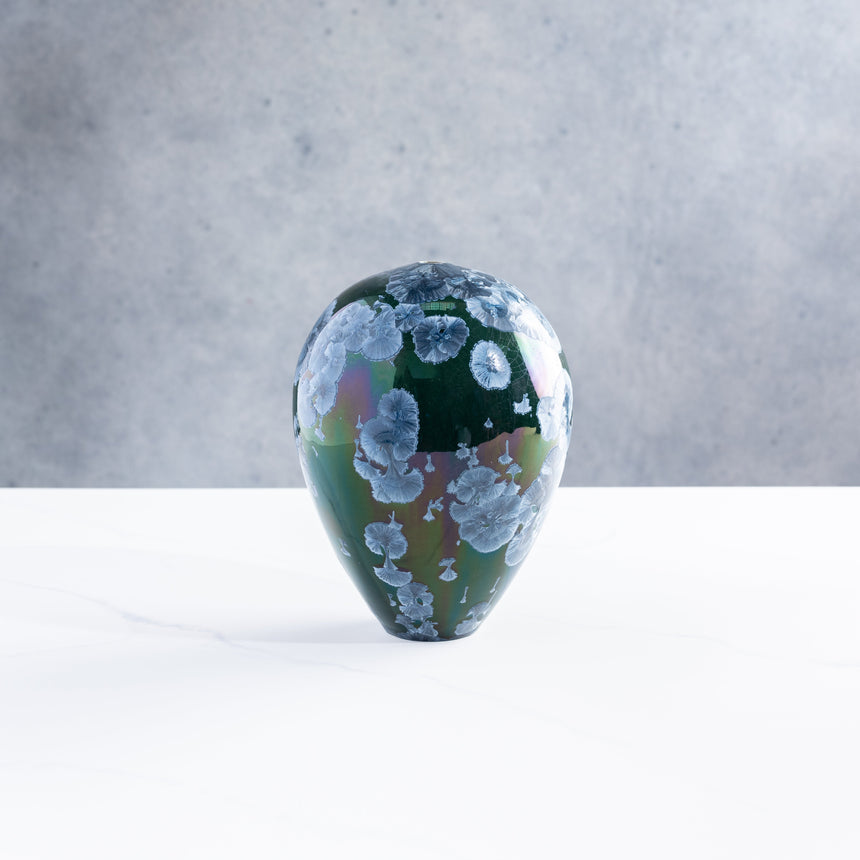 AJ Evansen - Dark Green and Blue Vessel 3 Ceramic Vessel Day in the Life Gallery
