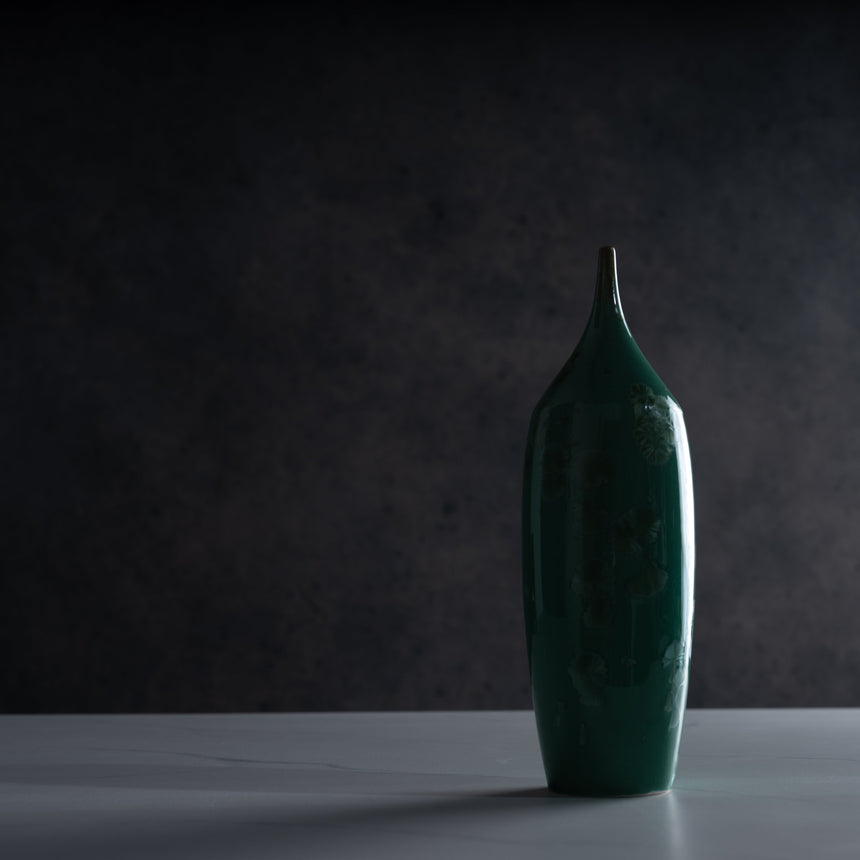AJ Evansen - Green Vessel Ceramic Vessel Day in the Life Gallery