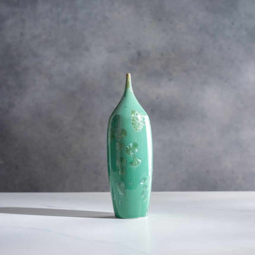 AJ Evansen - Green Vessel Ceramic Vessel Day in the Life Gallery