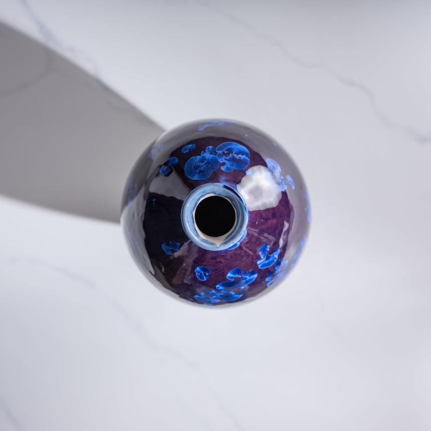 AJ Evansen - Large Blue Vase Ceramic Vessel Day in the Life Gallery