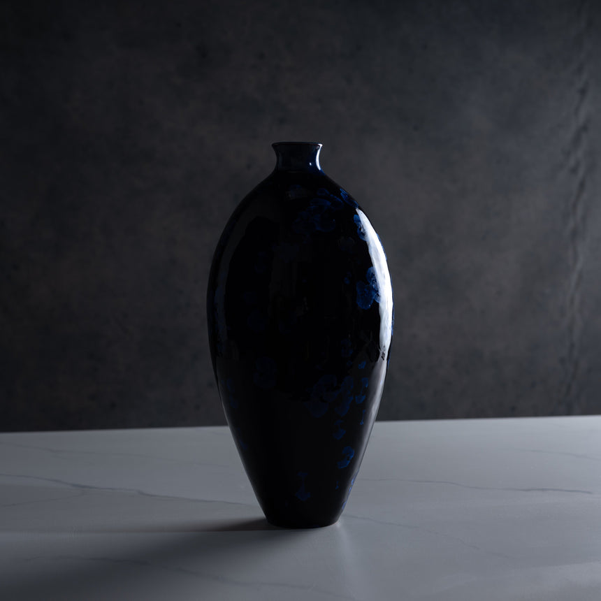 AJ Evansen - Large Blue Vase Ceramic Vessel Day in the Life Gallery