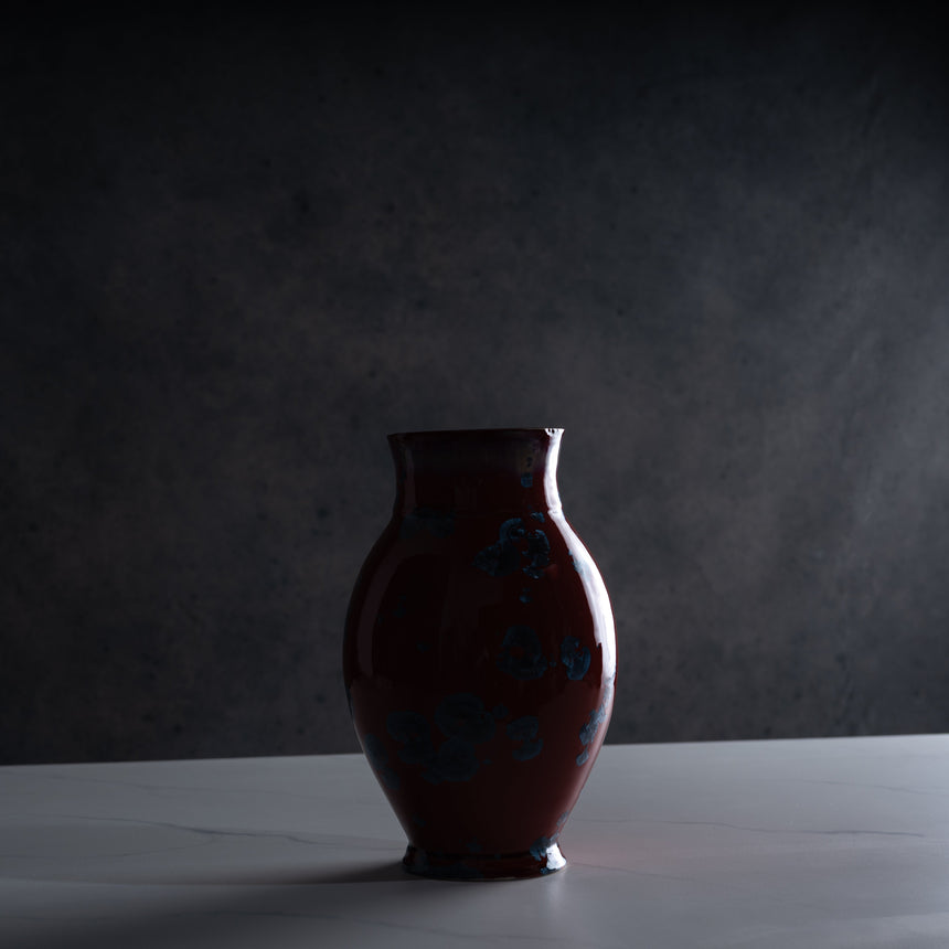 AJ Evansen - Large Red Vase Ceramic Vessel Day in the Life Gallery