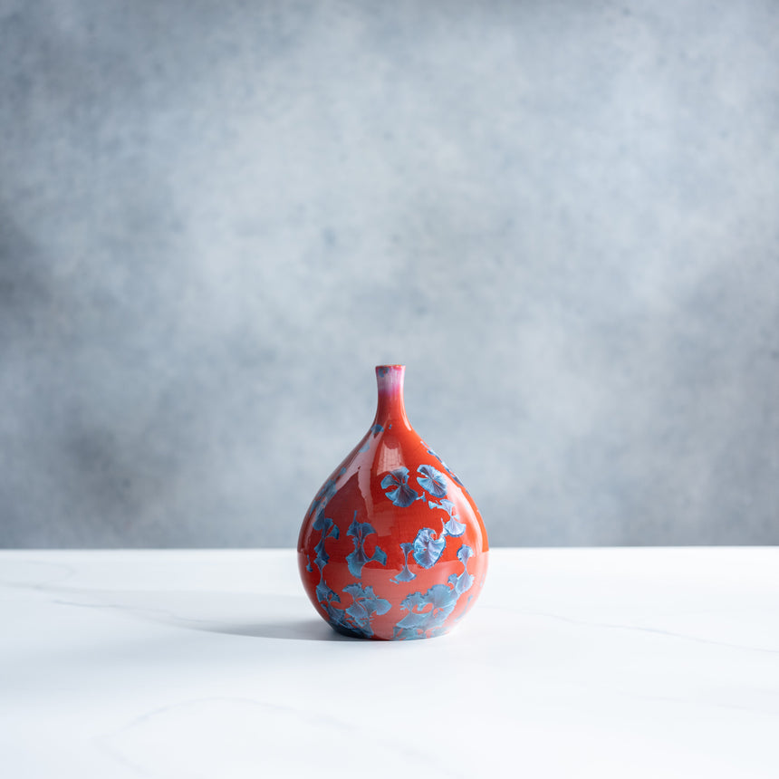 AJ Evansen - Red Teardrop Vessel Ceramic Vessel Day in the Life Gallery