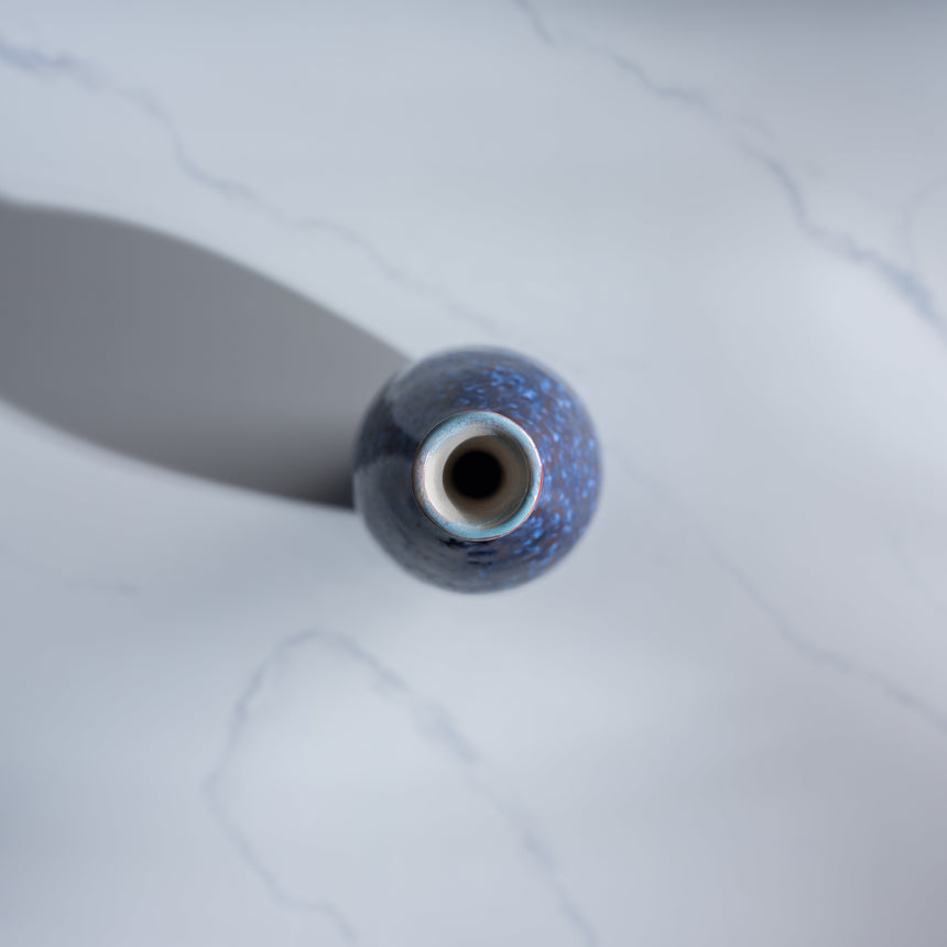 AJ Evansen - Tall Blue Vase Ceramic Vessel Day in the Life Gallery