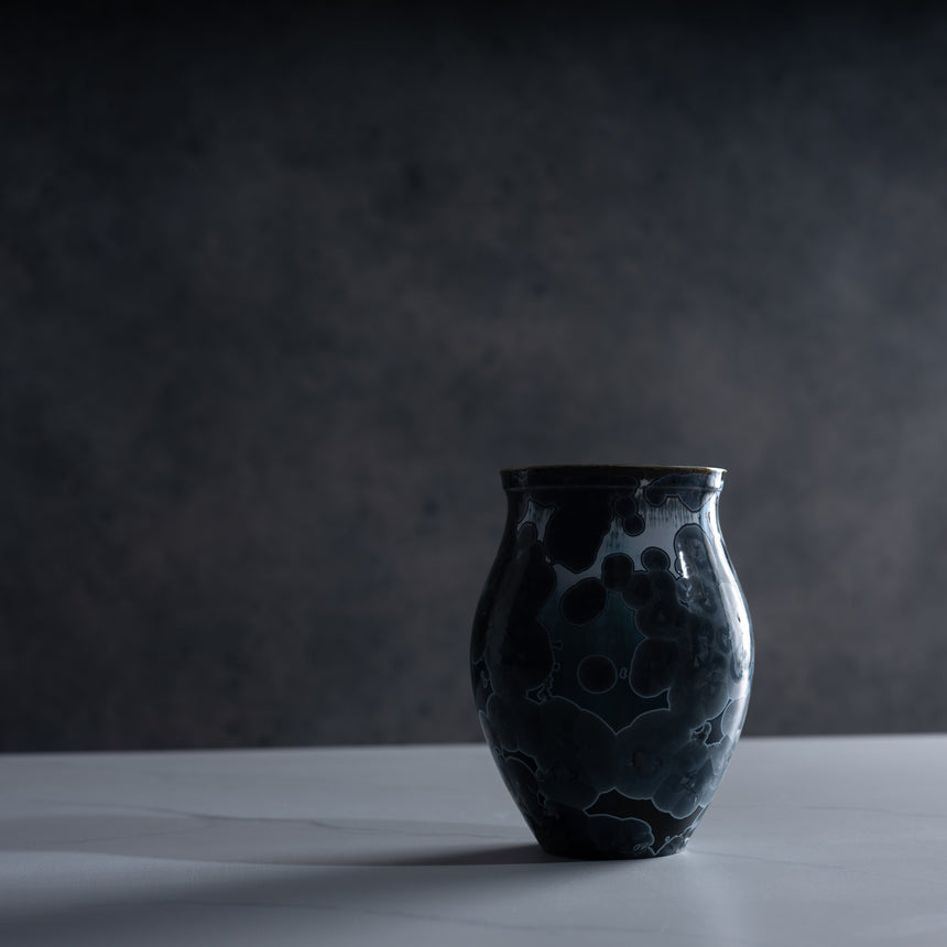 AJ Evansen - Turquoise Vase Ceramic Vessel Day in the Life Gallery