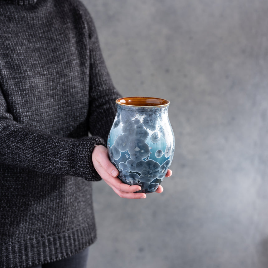 AJ Evansen - Turquoise Vase Ceramic Vessel Day in the Life Gallery