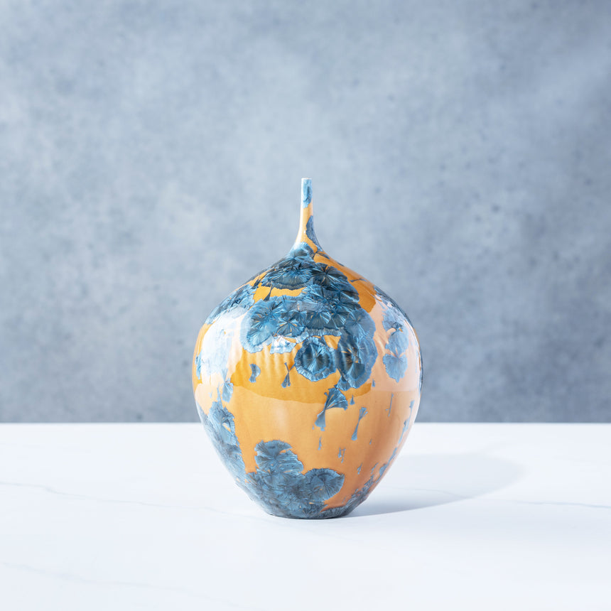 AJ Evansen - Yellow and Blue Vessel 2 Ceramic Vessel Day in the Life Gallery