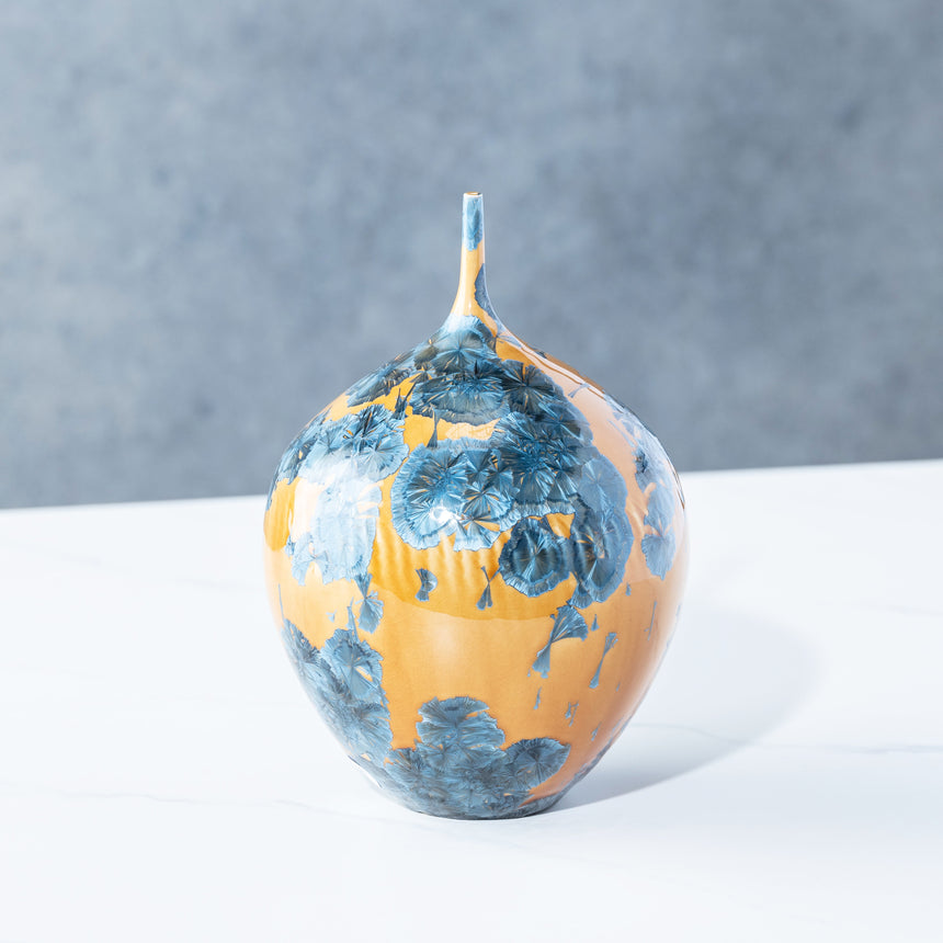 AJ Evansen - Yellow and Blue Vessel 2 Ceramic Vessel Day in the Life Gallery