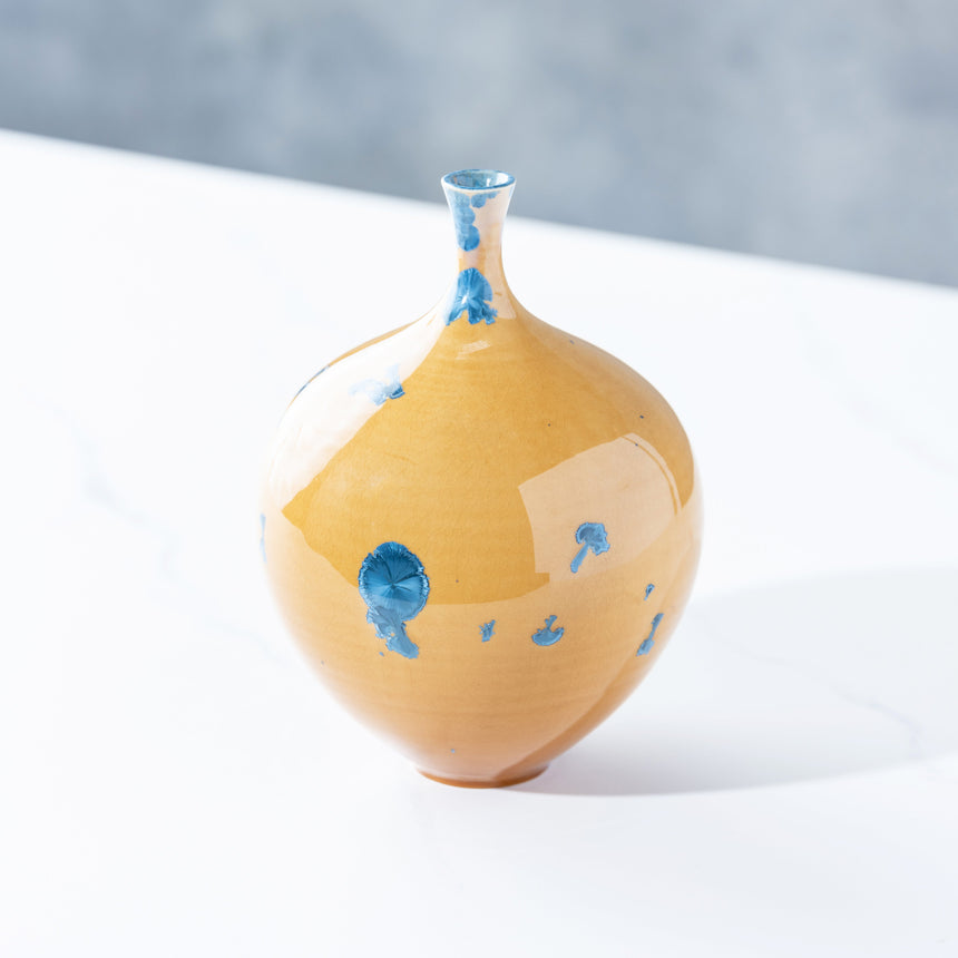 AJ Evansen - Yellow and Blue Vessel 3 Ceramic Vessel Day in the Life Gallery