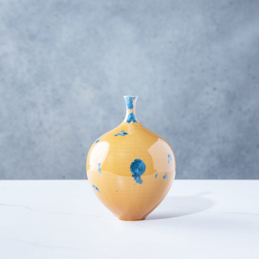 AJ Evansen - Yellow and Blue Vessel 3 Ceramic Vessel Day in the Life Gallery