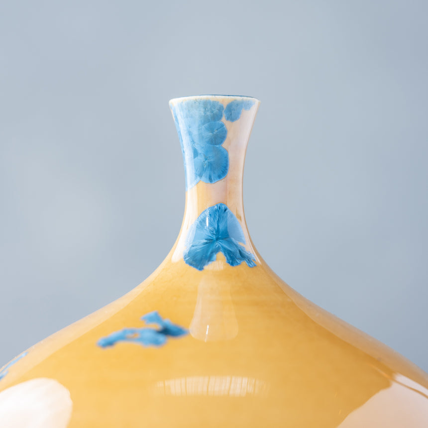 AJ Evansen - Yellow and Blue Vessel 3 Ceramic Vessel Day in the Life Gallery