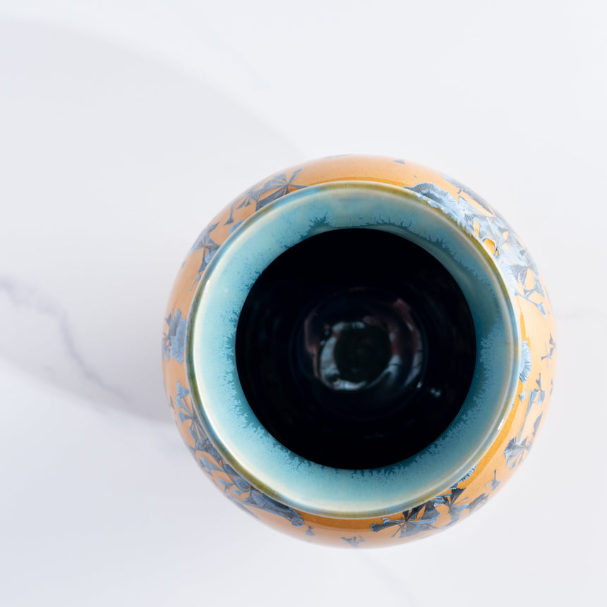 AJ Evansen - Yellow and Blue Vessel Ceramic Vessel Day in the Life Gallery