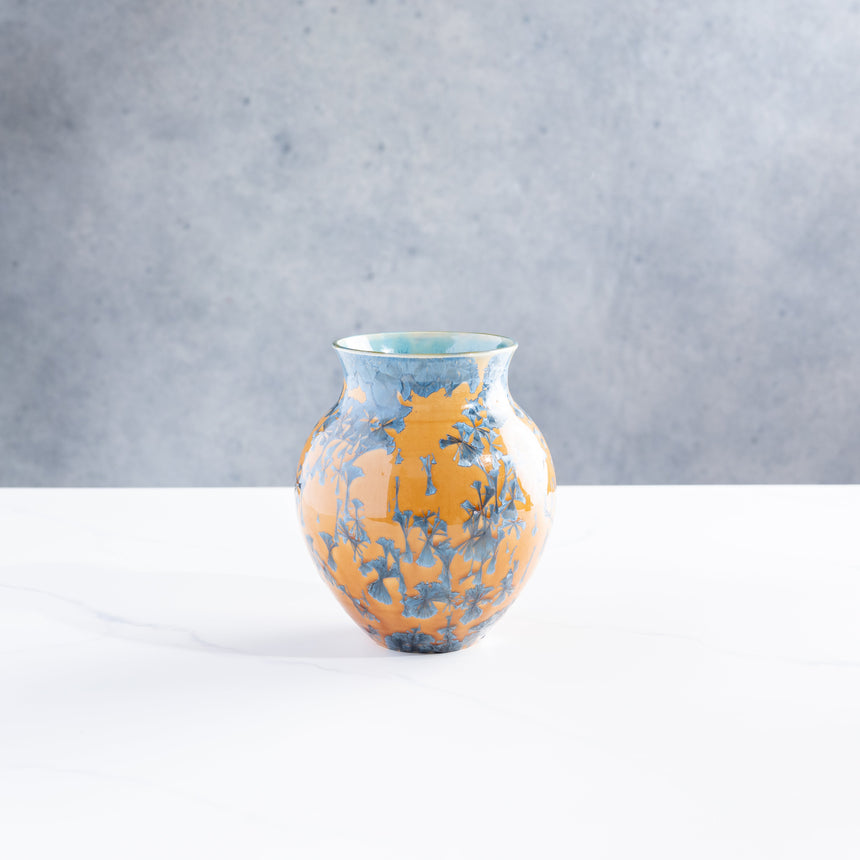 AJ Evansen - Yellow and Blue Vessel Ceramic Vessel Day in the Life Gallery