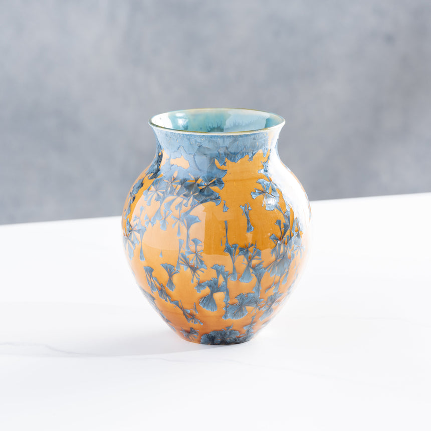 AJ Evansen - Yellow and Blue Vessel Ceramic Vessel Day in the Life Gallery