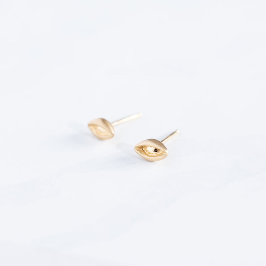 Alice Son - Gold Lovers Eye Studs Earrings Day in the Life Gallery