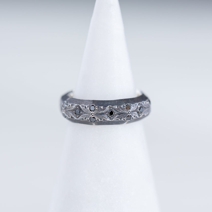 Alice Son - Silver Large August Eternity Band Ring Day in the Life Gallery
