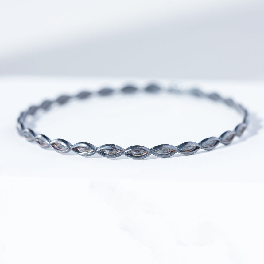 Alice Son - Silver Lovers Eyes Bangle Necklace Day in the Life Gallery