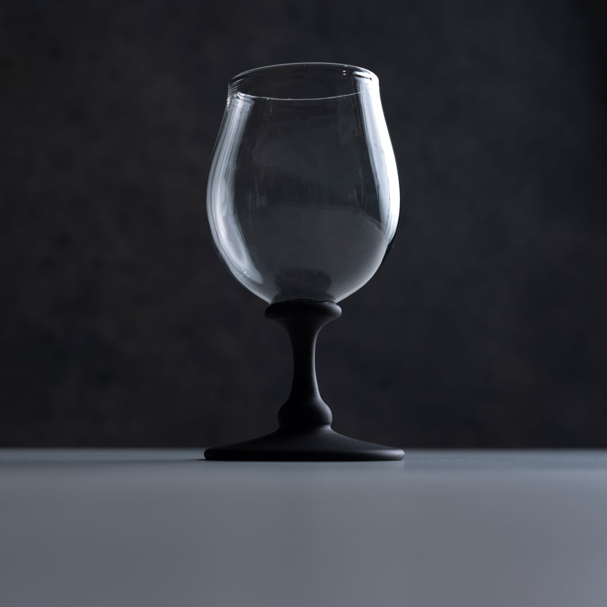 Andy Paiko - Drinking Glass with Etched Stem Glass Day in the Life Gallery