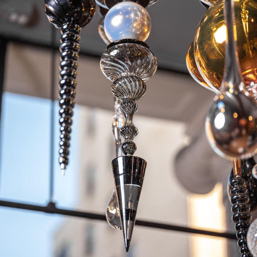 Andy Paiko - Handblown Glass Ceiling Installation Sculpture Day in the Life Gallery