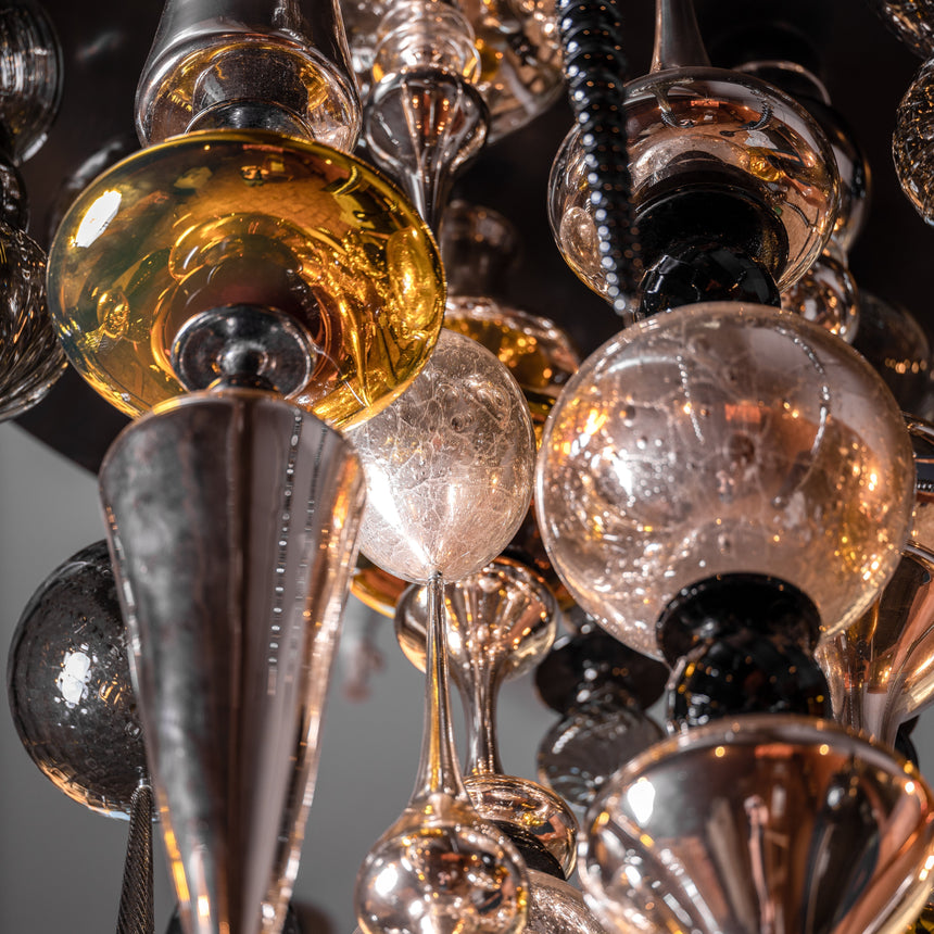 Andy Paiko - Handblown Glass Ceiling Installation Sculpture Day in the Life Gallery