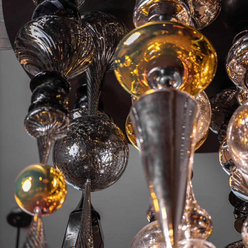 Andy Paiko - Handblown Glass Ceiling Installation Sculpture Day in the Life Gallery