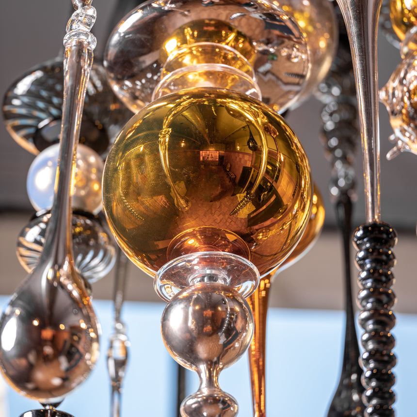 Andy Paiko - Handblown Glass Ceiling Installation Sculpture Day in the Life Gallery