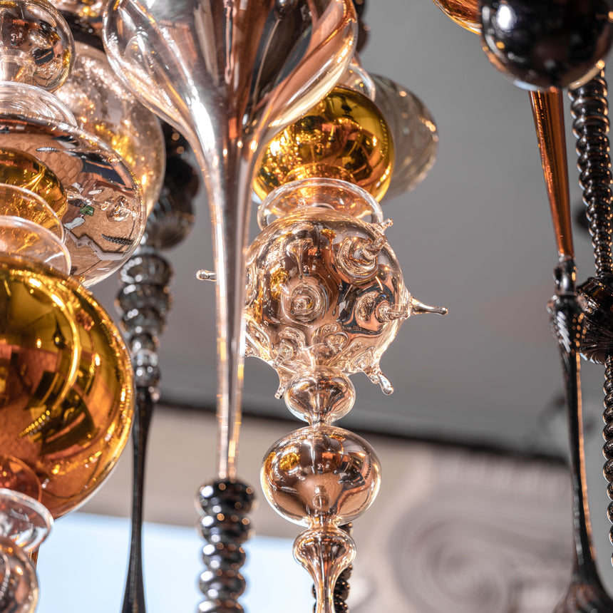 Andy Paiko - Handblown Glass Ceiling Installation Sculpture Day in the Life Gallery