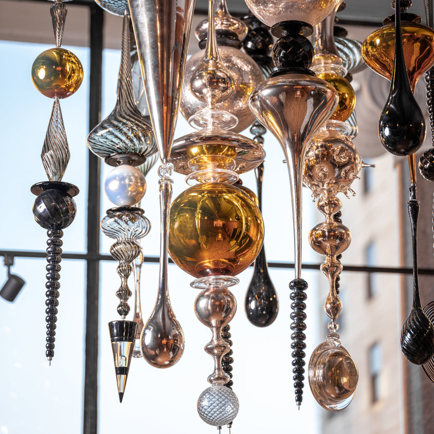 Andy Paiko - Handblown Glass Ceiling Installation Sculpture Day in the Life Gallery