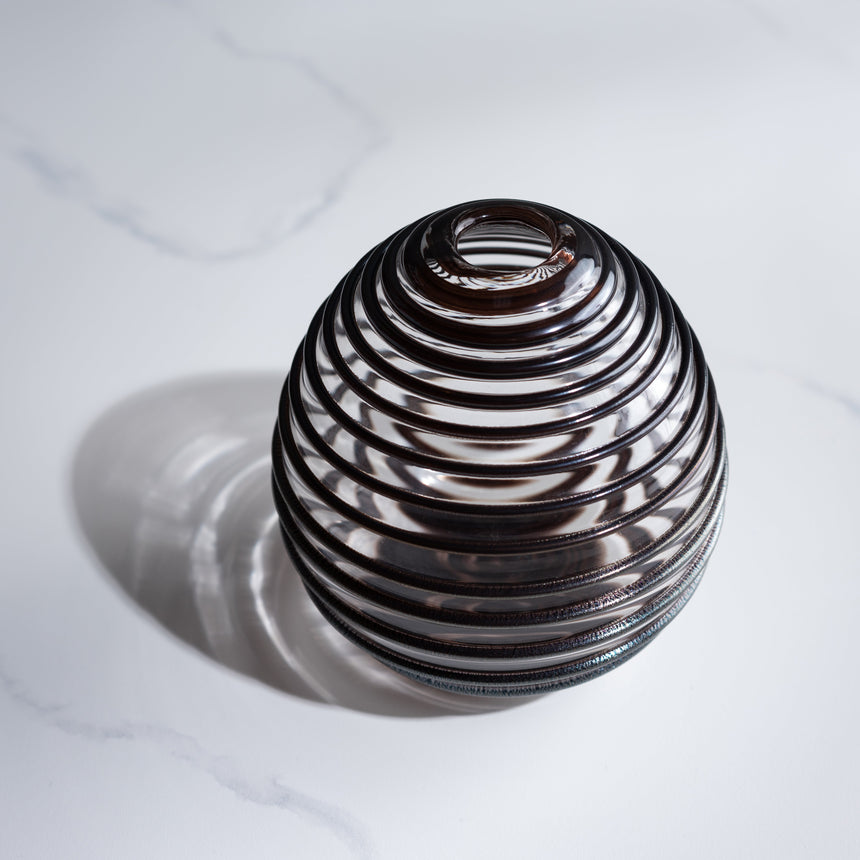 Andy Paiko - Rounded Spiral Vessel Glass Vessel Day in the Life Gallery