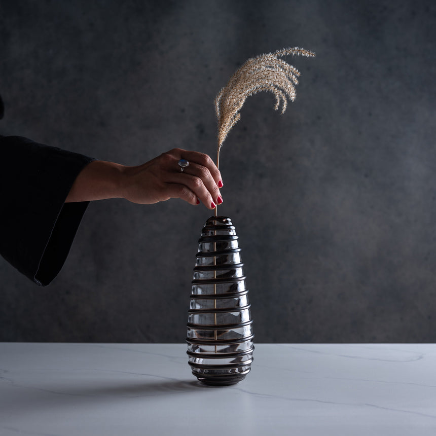 Andy Paiko - Tall Spiral Vessel Glass Vessel Day in the Life Gallery