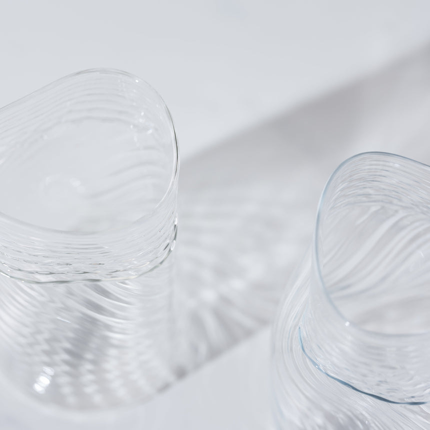 Andy Paiko - Wonky Tumbler, Clear Stripe Glass Day in the Life Gallery