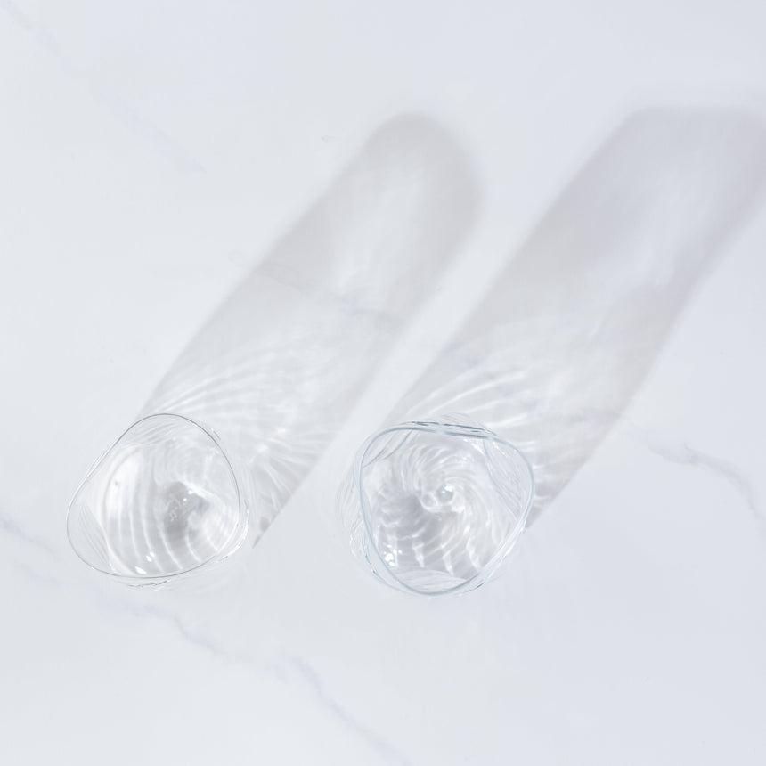 Andy Paiko - Wonky Tumbler, Clear Stripe Glass Day in the Life Gallery