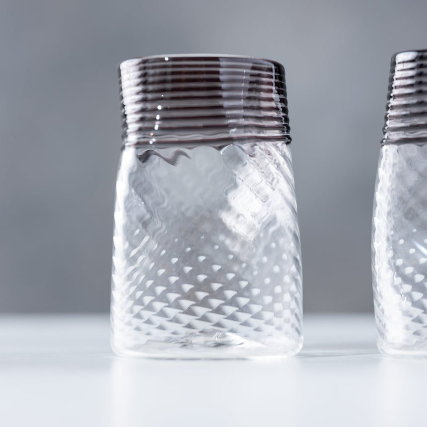 Andy Paiko - Wonky Tumbler, Dark Stripe Glass Day in the Life Gallery