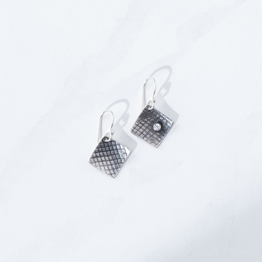 Ashley May - Grid Square Earrings Earring Day in the Life Gallery