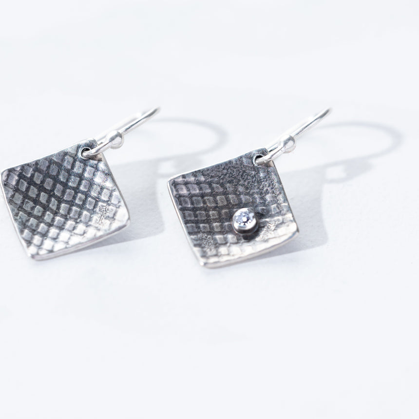 Ashley May - Grid Square Earrings Earring Day in the Life Gallery