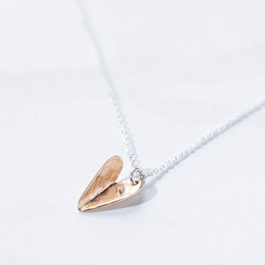 Ashley May - Heart Charm Necklace Necklace Day in the Life Gallery
