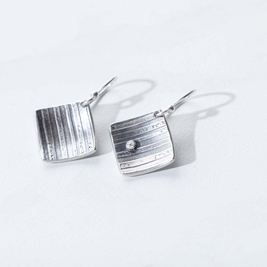 Ashley May - Horizon Square Earrings Earring Day in the Life Gallery