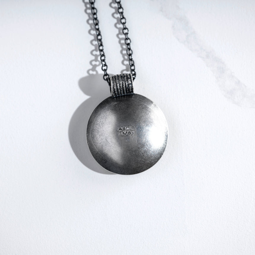 Ashley May - Silver and Pearl Pendant Necklace Day in the Life Gallery