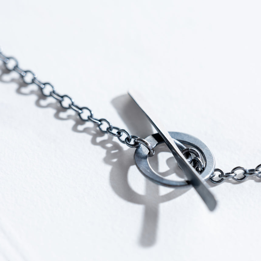 Ashley May - Silver & Black Pearl Nested Pendant Necklace Day in the Life Gallery