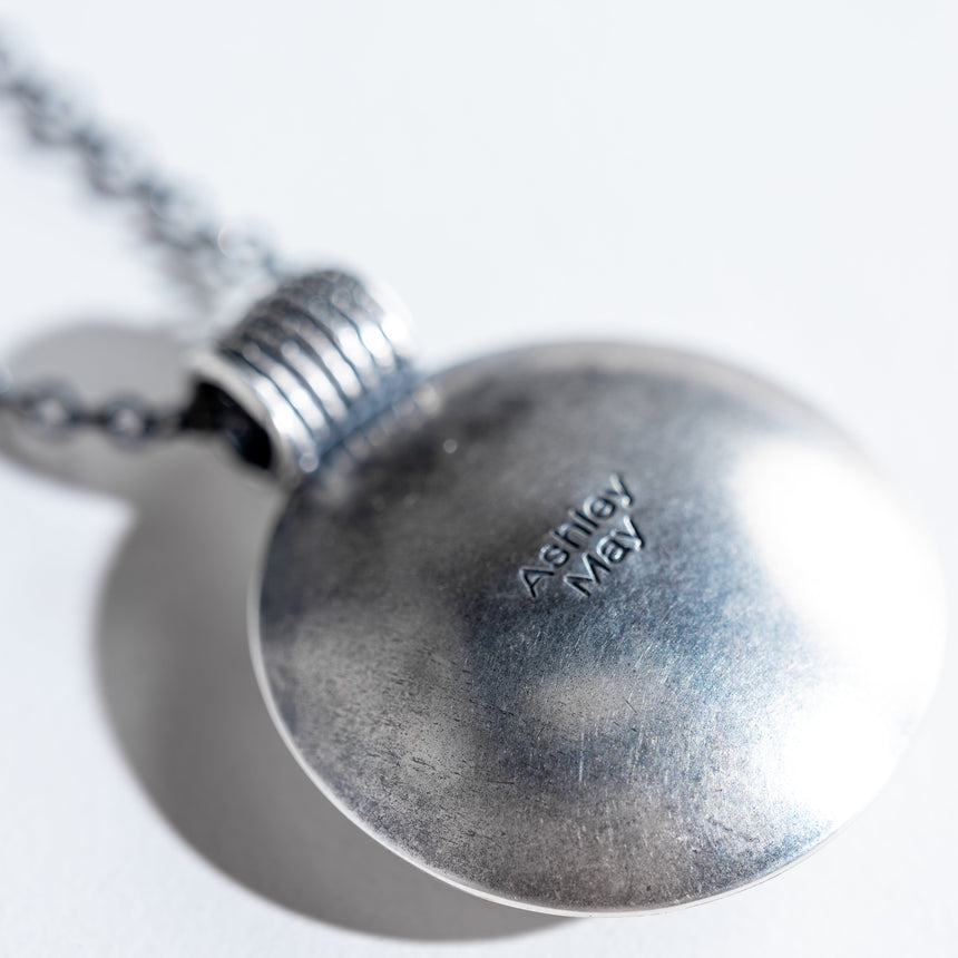 Ashley May - Silver & Black Pearl Nested Pendant Necklace Day in the Life Gallery