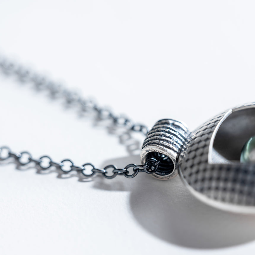 Ashley May - Silver & Black Pearl Nested Pendant Necklace Day in the Life Gallery