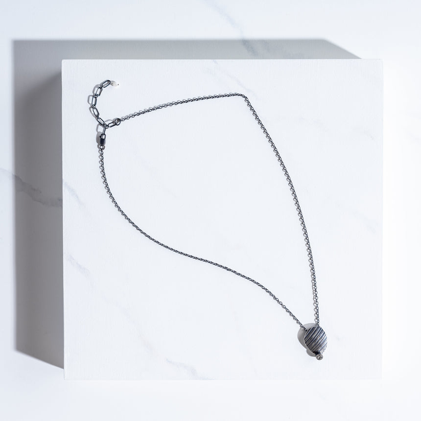 Ashley May - Silver & Crystal Pendant Necklace Day in the Life Gallery