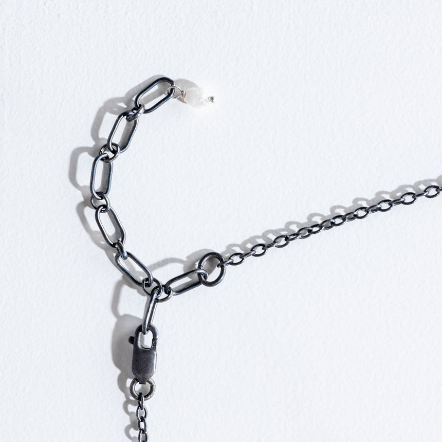Ashley May - Silver & Crystal Pendant Necklace Day in the Life Gallery