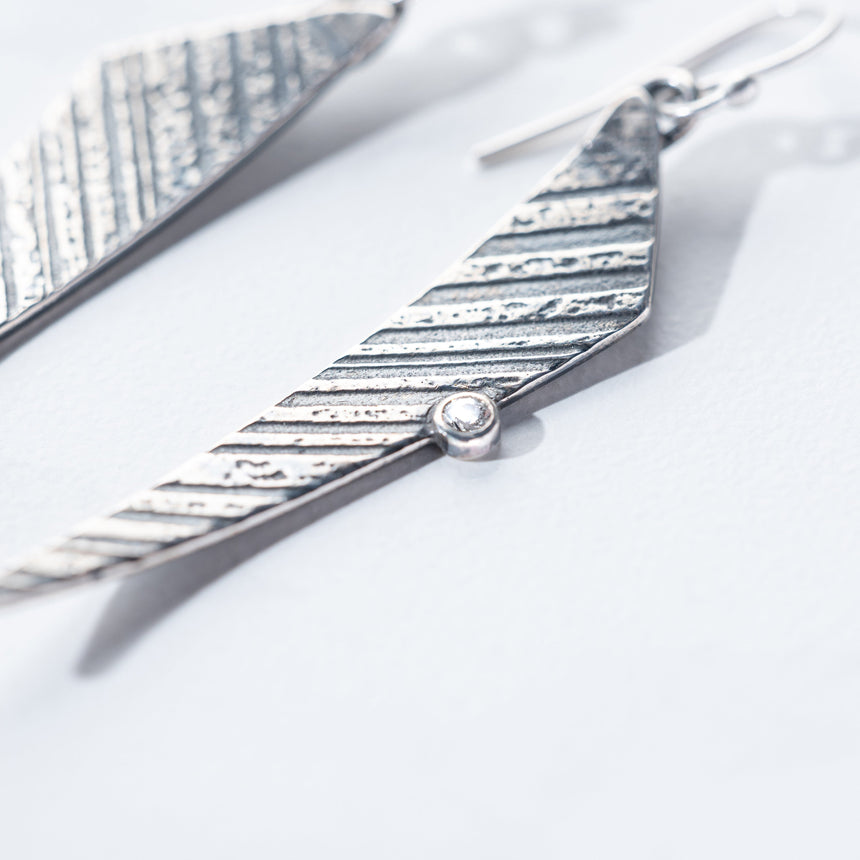 Ashley May - Silver Dagger Earrings Earring Day in the Life Gallery